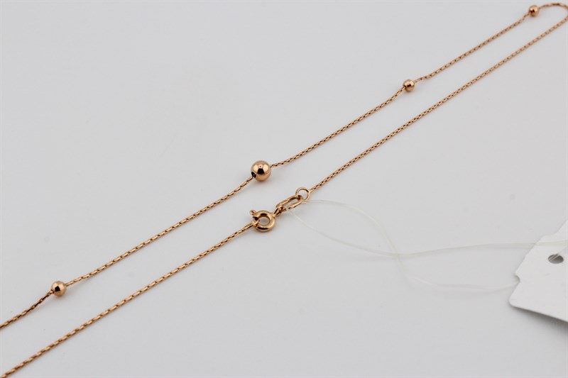 Цепь золотая, 2,75 гр., 45-размер - фото 52735