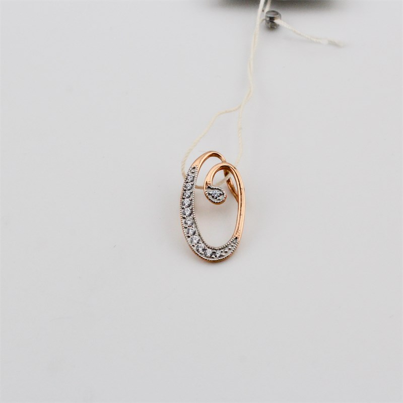 Подвеска золотая, 1,3 гр. - фото 52837