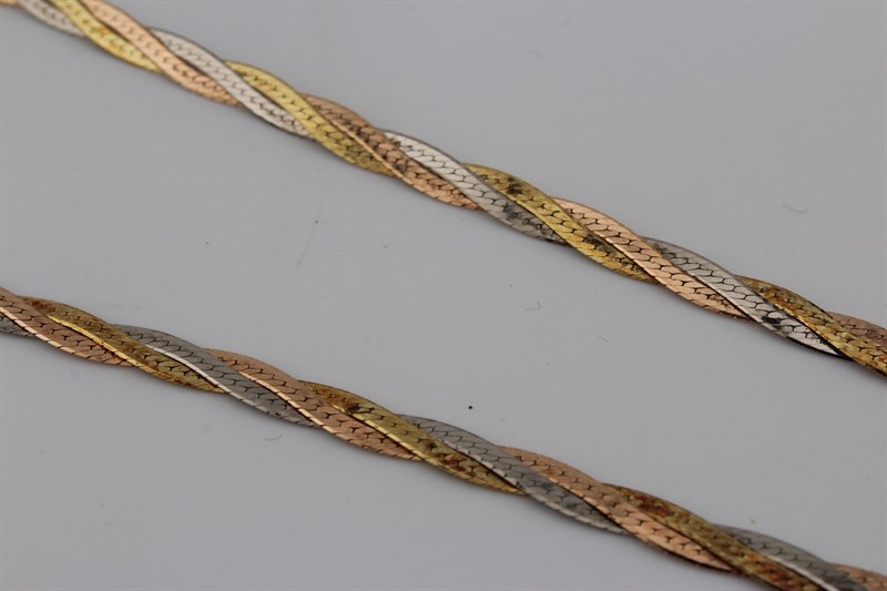 Цепь золотая, 10,36 гр., 50-размер - фото 52984