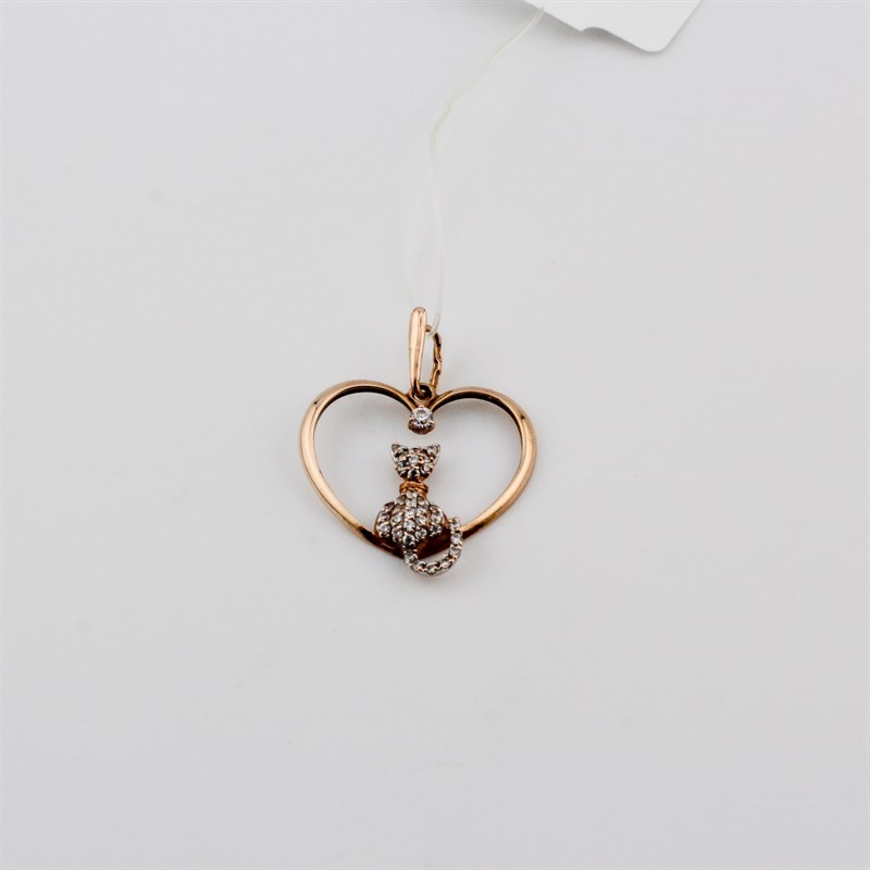 Подвеска золотая, 1,58 гр. - фото 53008