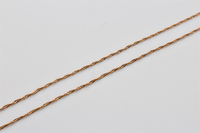 Цепь золотая, 1,14 гр., 40-размер - фото 53015