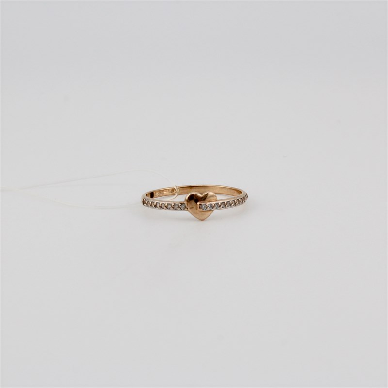 Кольцо золотое, 1,25 гр., 18-размер - фото 53072