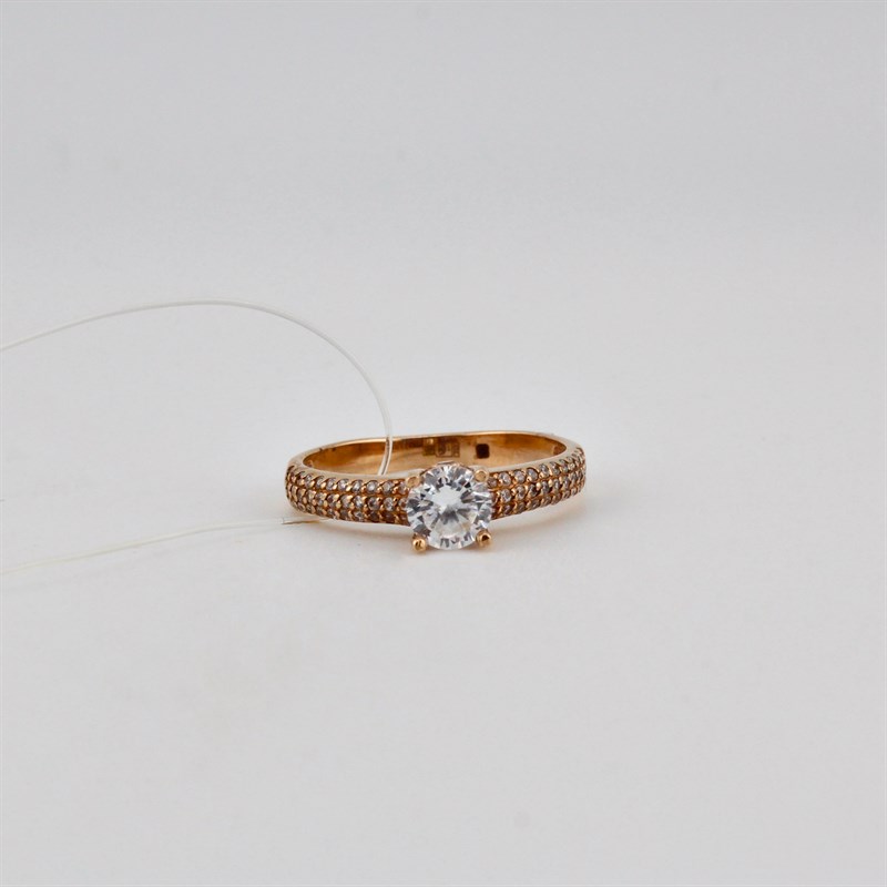 Кольцо золотое, 3,38 гр., 19-размер - фото 53413