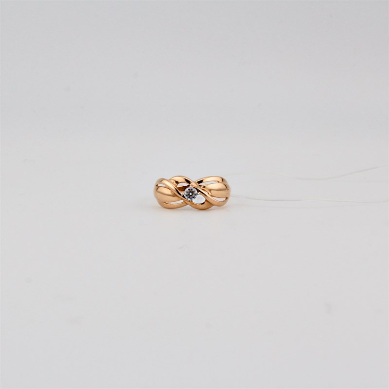 Кольцо золотое, 1,71 гр., 17-размер - фото 54004