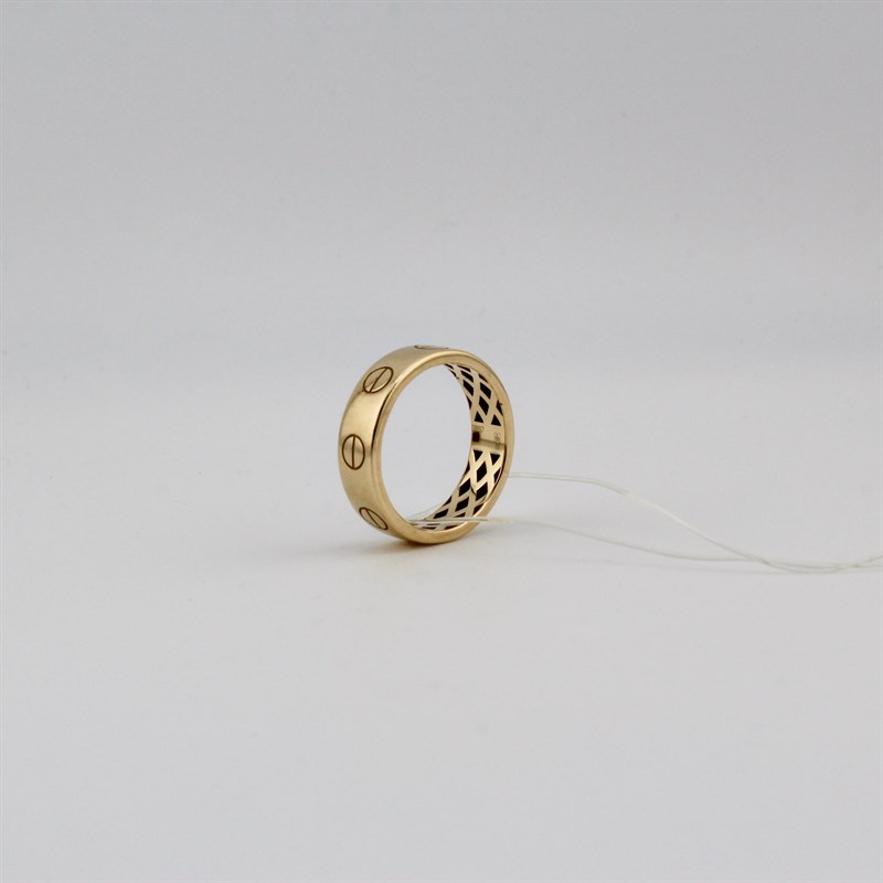 Кольцо золотое, 2,67 гр., 18-размер - фото 54131