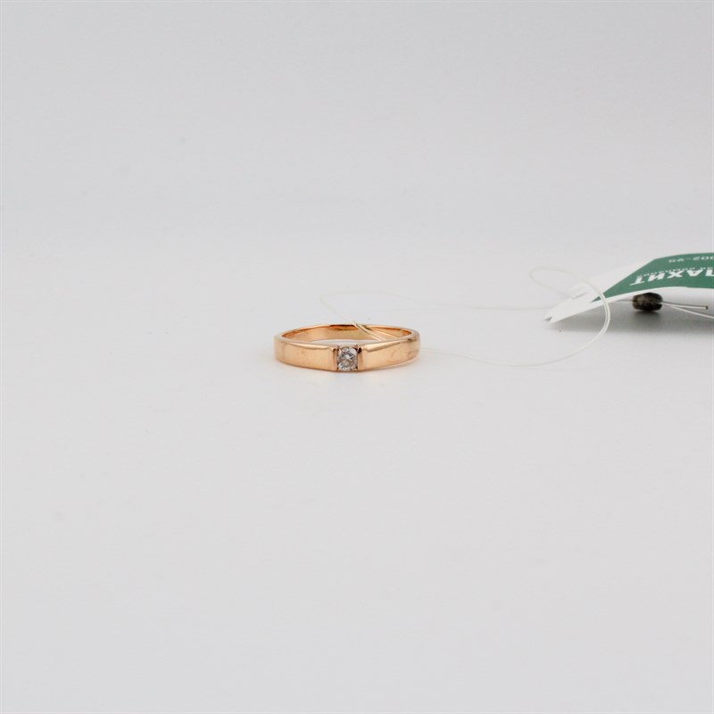 Кольцо золотое, с бриллиантами, 2,73 гр., 17,5-размер - фото 54210