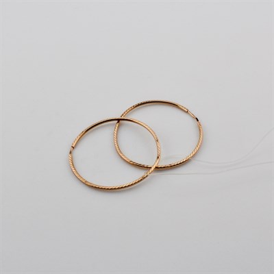 Серьги золотые, 3,07 гр., 3,8-размер