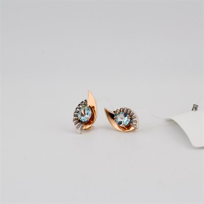 Серьги золотые, 3,24 гр.