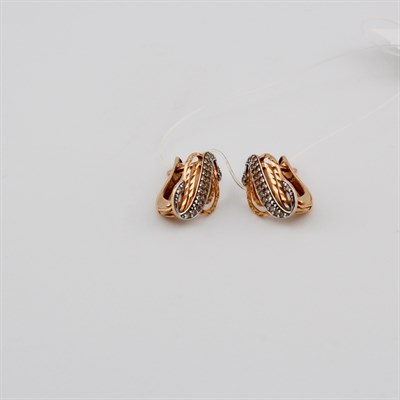 Серьги золотые, 2,41 гр.