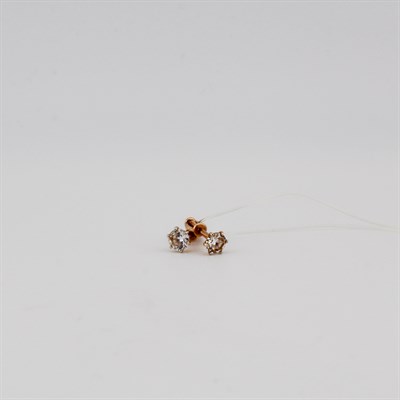 Серьги золотые, 0,81 гр.