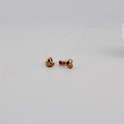 Серьги золотые, 0,67 гр.