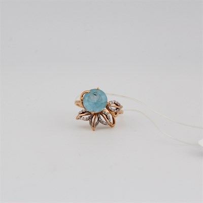 Кольцо золотое, 3,08 гр., 17,5-размер