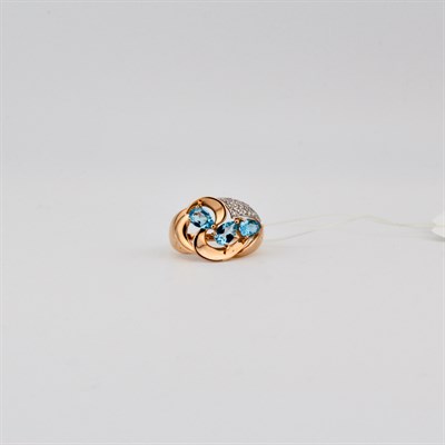 Кольцо золотое, 3,65 гр., 17-размер