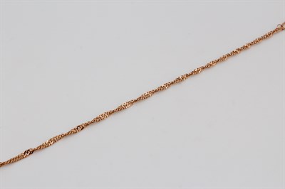 Браслет золотой, 1,25 гр., 16-размер