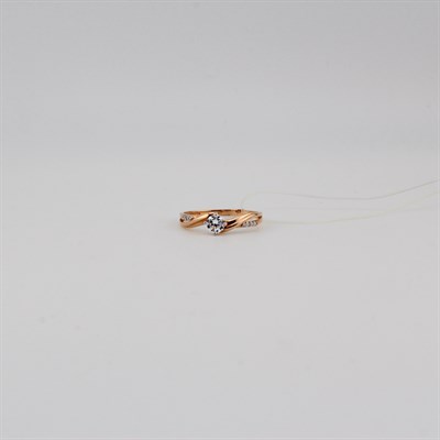 Кольцо золотое, 1,07 гр., 16-размер