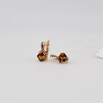 Серьги золотые, 2,96 гр.