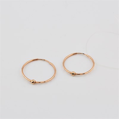 Серьги золотые, 1,09 гр.