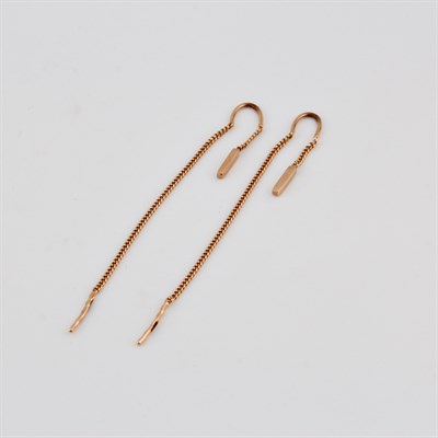 Серьги золотые, 1,37 гр.